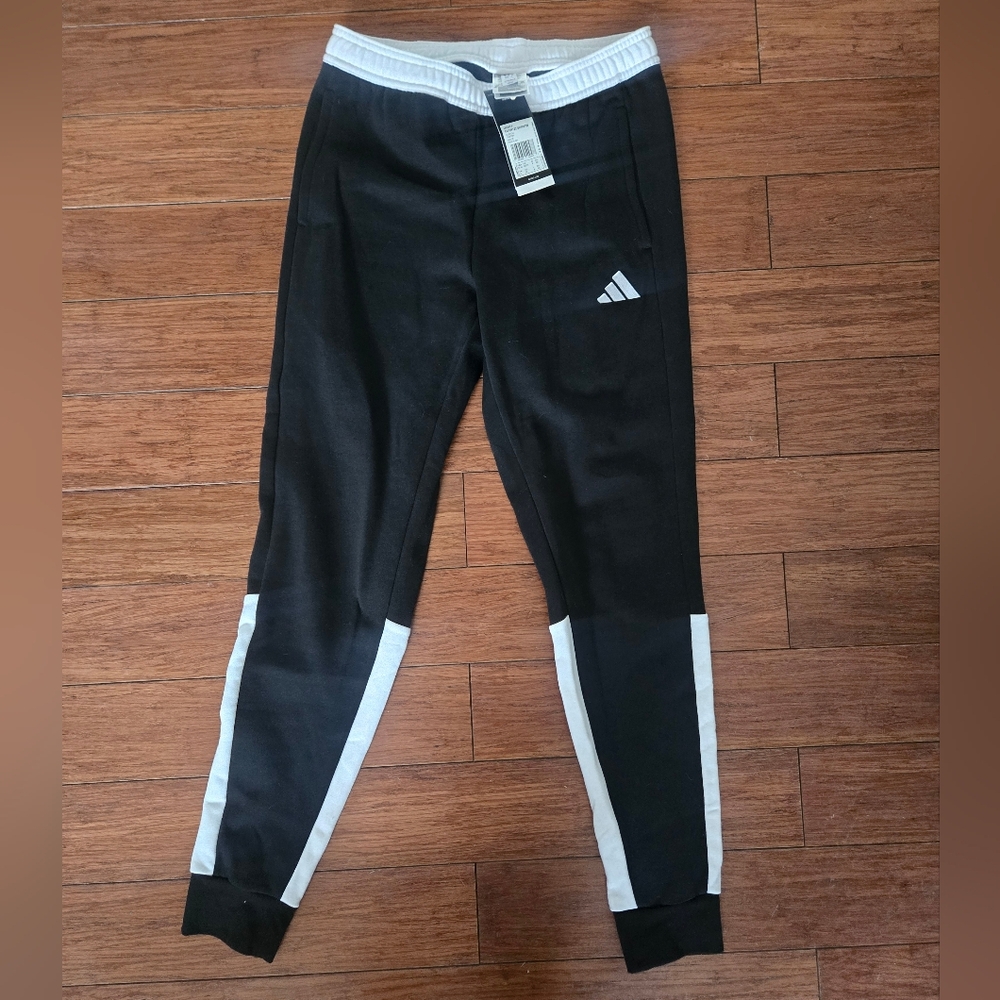 Adidas Womens Black and White Joggers